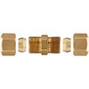 Anderson Metals 50062-06 50062 Brass Compression Tube Fitting, Union, 3/8"