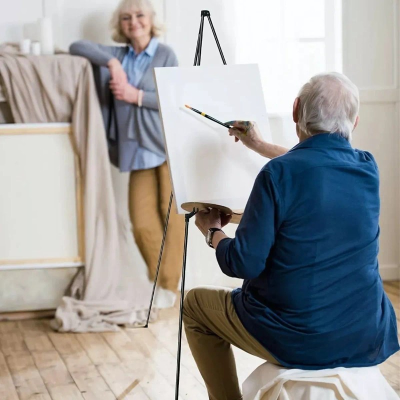 Ezzyso Caballete Plegable Instantáneo De 168cm Portátil Arte Pintar
