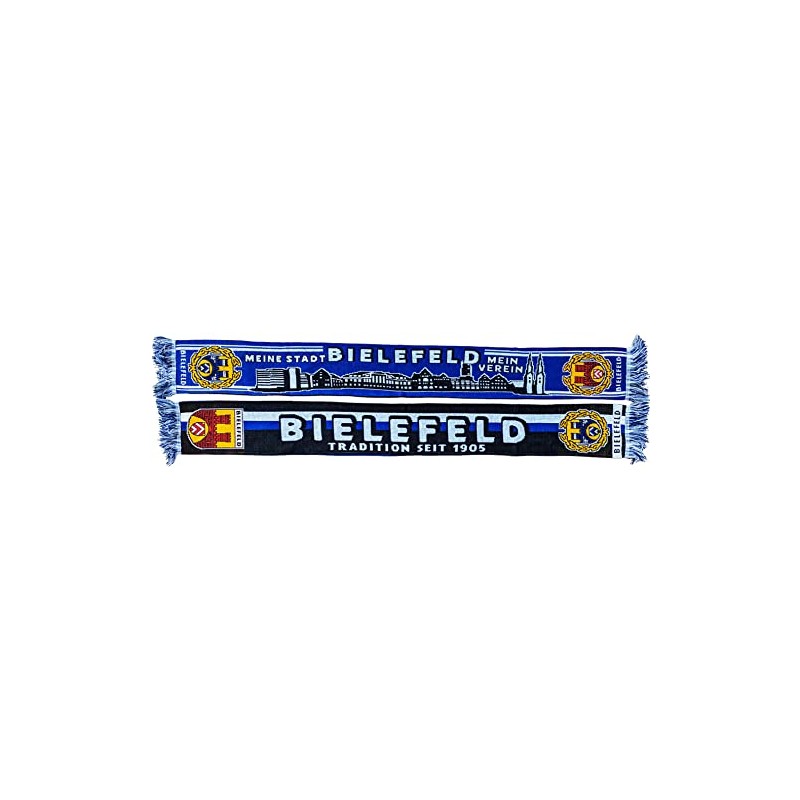 Generisch Bielefeld Scarf Skyline Traditional Since 1905 (Knitted Scarf), Blue,