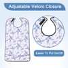 EpoBob 3 Pack Adult Bibs with Crumb Catcher, Washable and