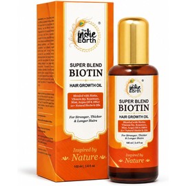 Rosemary Mint & Biotin Hair Oil Formulated with Biotin, Vitamin B5, Vitamin E, Rosemary, Mint, Argan Oil & other 21+ Natural Herbs & Oils 100 ml