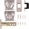 Stone Harbor Hardware Contemporary Square Pocket Door Lock, Privacy Function,