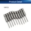 Auniwaig 10pcs Phillips Screwdriver Drill Bit Set, 1.6mm PH00 Phillips