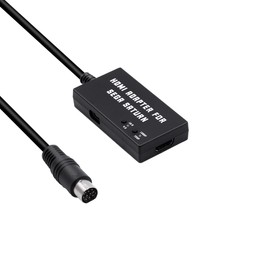 Mcbazel Sega Saturn Dedicated HDTV to HDMI Conversion Adapter with Aspect Ratio Switch Built-in, Converts 4:3 to 16:9, HDMI Conversion Connector Converter SEGA Saturn Compatible - Black
