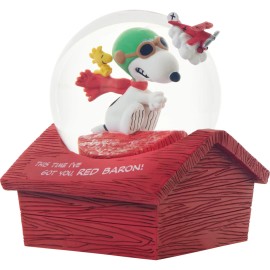 Peanuts Peanuts This Time I’ve Got You, Red Baron! Musical Snow Globe