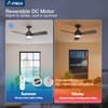 Amico Ceiling Fans with Lights, 44 inch Ceiling fan with