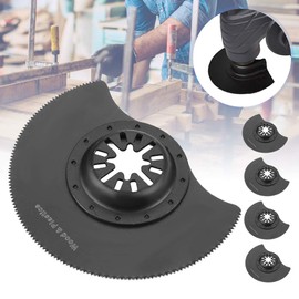 5pcs Semi-Circular Oscillating Saw Blade，Diameter 88mm High-Carbon Steel Multi Tool Accessories Set，for Cutting Wood, Plastic, Soft Metal