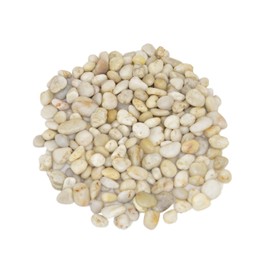 CNZ Decorative Ornamental River Light Color Pebble Stone for Fresh Water Fish Animal Plant Aquariums, Landscaping, Home Decor (0.8"-1.2" 5 LBS)