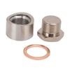 Oxygen Sensor Adapter Metal Mounting Bung Plug Gasket Fittings Auto
