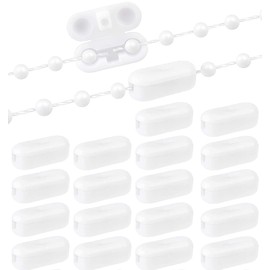 SISI UK® 20 Pack Replacement Vertical Roman Roller Blind Ball Chain Cord Connector Clips