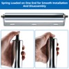 Patioer 12" Long Rollers with Bracket 1.5" Dia Galvanized Steel