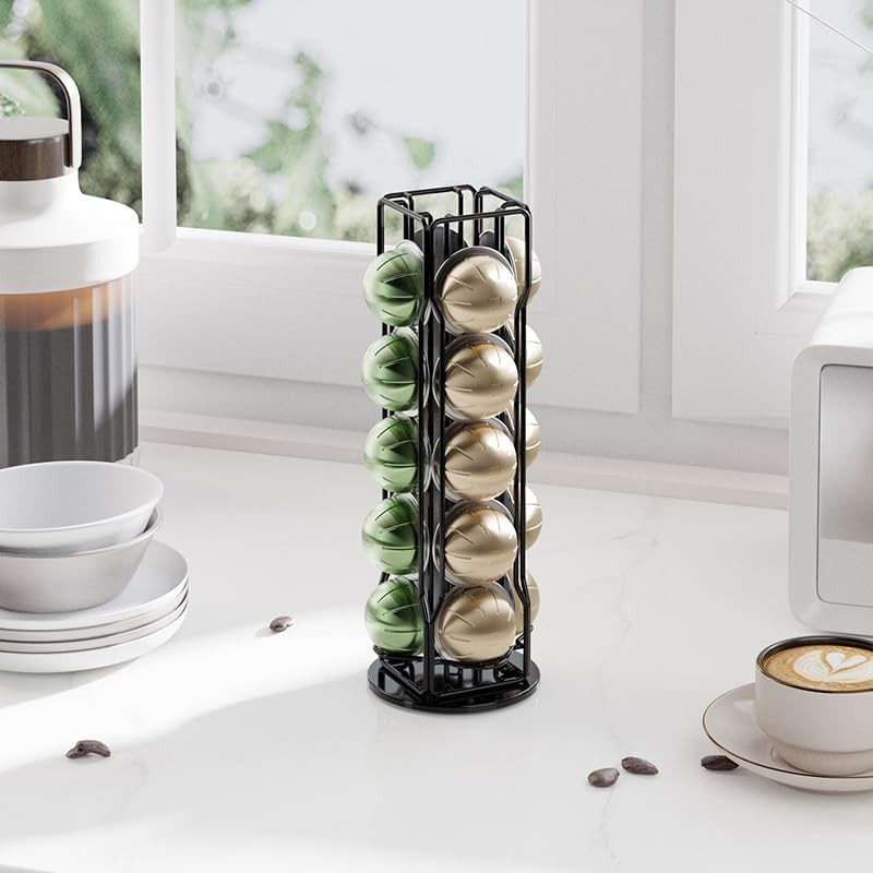 20 Vertuo Pods Coffee Pod Holder Compatible For Nespresso Vertuoline
