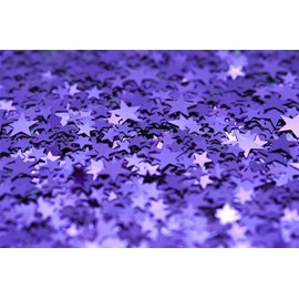 SHATCHI 14 Gram Purple Stars Table Scatter Confetti Birthday Wedding Anniversary Christmas Festive Party Decorations, (SHATCHI - 178)