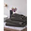 ESSENZA Connect Organic Hand Towel Plain Terry Towel Grey 50