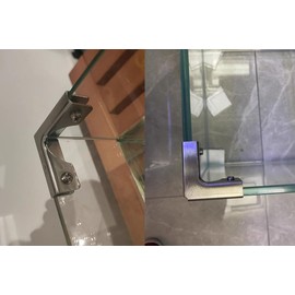 Glass Fixing Clip Glass Combination Fixing Bracket Glass Accessories 6-9mm Reinforced Clip[2 pcs]