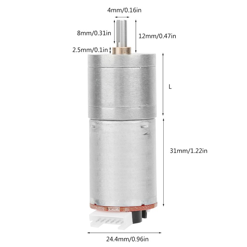 DC 6V Encoder Gear Motor Speed Reduction Motor for Robot