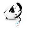 Universal Motorcycle Retro Silver Shell White Lens Headlamp Front Headlight