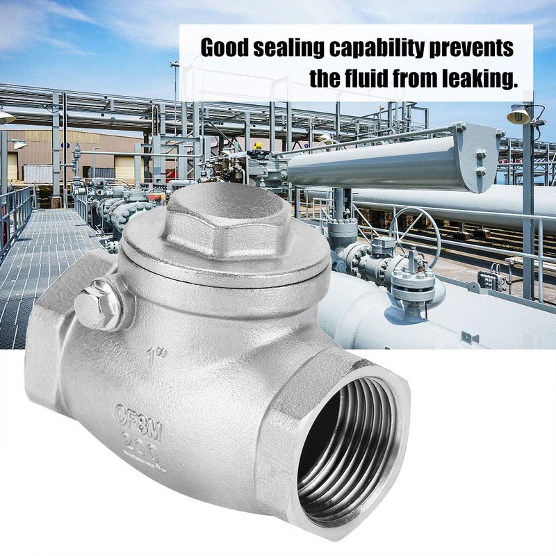 Akozon Swing Check Valve 1 Inch DN25 Check Valve Stainless