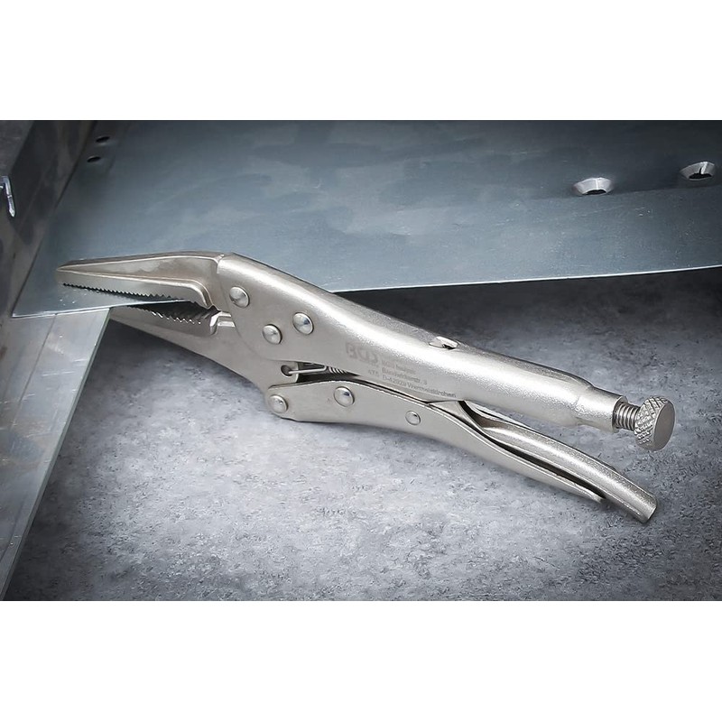 BGS 475 | Locking Long Nose Grip Pliers | 225