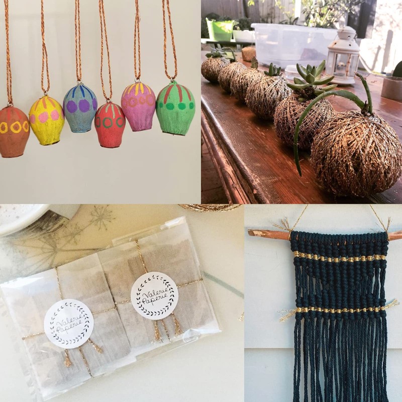 G2PLUS 100M Decorative Metallic String - 1.5mm Rose Gold Twine