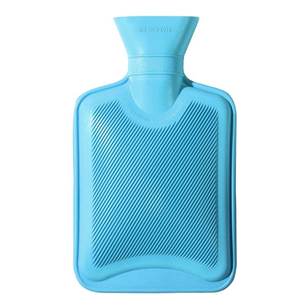 iPEAK Wärmflaschen-Tasche, 2 l, groß, zur Linderung von Nacken- und Schulterschmerzen, Hand- und Fußwärmer, 2 l, Blau