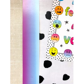 Teacher Created Resources Purple and Blue Color Wash Straight Border Trim