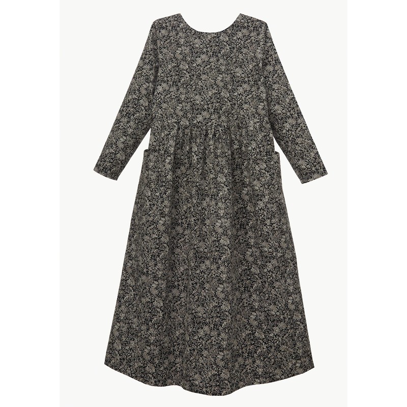 Sun Planning Pattern Pattern Waist Gathered Dress 6516