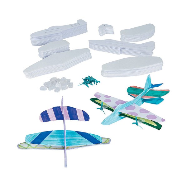 Fun Express DIY Steam Plane Ck - 10 Pieces -