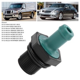 Válvula de ventilación positiva del cárter, accesorio de repuesto de válvula PCV compatible con Altima Armada Frontier Pathfinder, OEM 11810‑6N202
