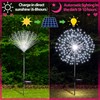 4 Pack Halloween Outdoor Decoration Solar Firework Lights, White