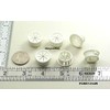 Pkg of 6 - White Nylon Expandable Grommet Plug -