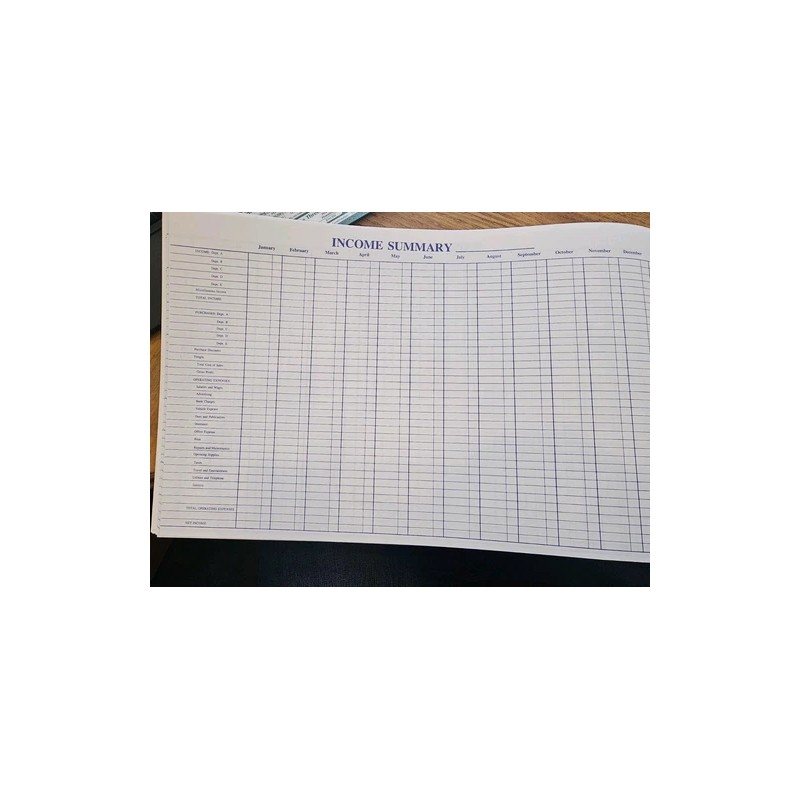 National Small Business Income Tax Record Bood Ledger New