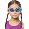 Cressi Dolphin 2.0, Azure/Rosado, Clear Lens, Goggles De Natación Juventud