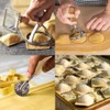 MASTER FENG Ravioli Stamp Maker Cutter, Mold with Wooden Handle