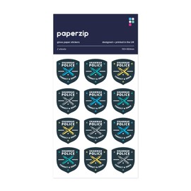 PAPERZIP - Grammar Police (Correct and Serve) – 24 Stickers for Children, Teachers, Parents