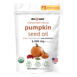 Aceite De Semilla De Calabaza 6000mg 150cpsulas Sin Sabor Sin Sabor                                                                                   