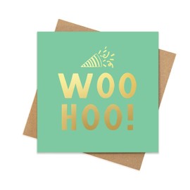 Woo Hoo congratulations card | woo hoo metallic proud of you card | back to school cards for boys congratulation card | congratulations cards | going to university cards | welcome back card