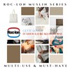 ROC-lon 47/48" 100% Cotton Nature Premium Quality Muslin Unbleached, Cut