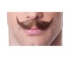 Small Handlebar Mustache Color Brown - Sepia Costume Wigs English