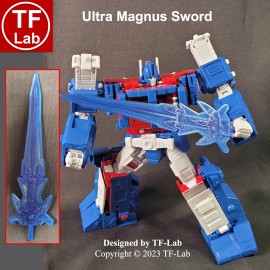 TF-Lab Upgrade Kit Sword for Studio Series SS 86 Ultra Magnus Translucent Blue