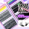680 Pcs Lash Clusters Kit, 28 Rows Mixed Black and