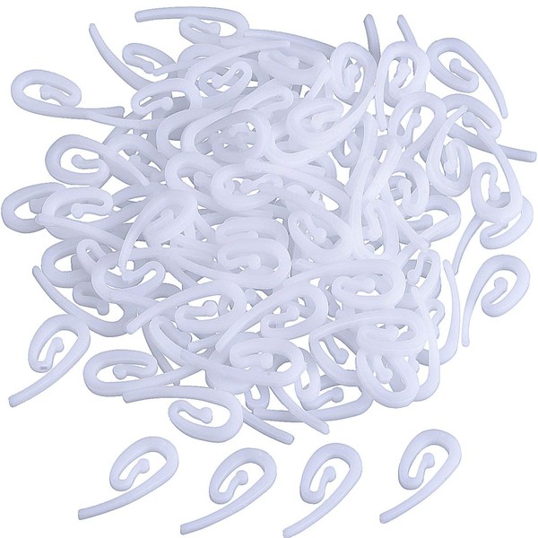 Plastic Curtain Hooks for Window Curtain, Door Curtain and Shower