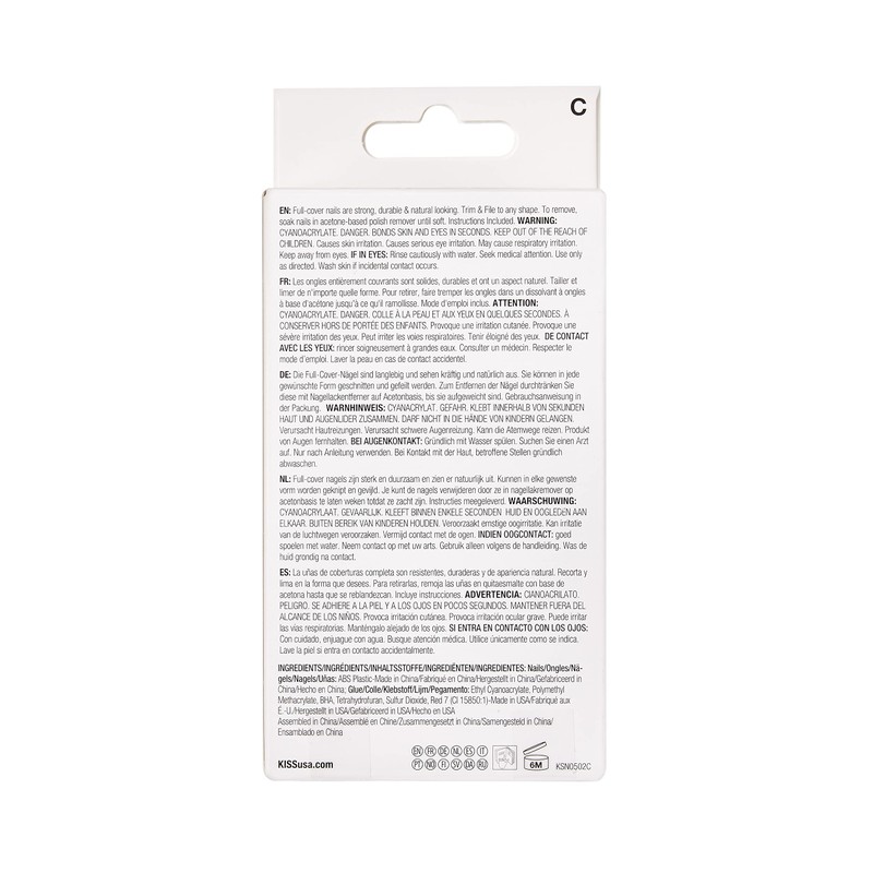 Kiss Salon Natural Nail - Go Rouge