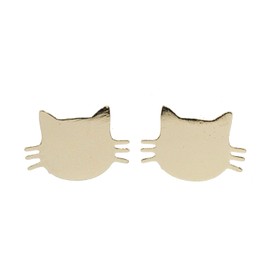 Miniblings Cat Stud Earrings Cat Kitten Rose – Original Fashion Jewellery I Earrings Stud Earrings, Metal