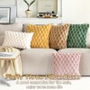 KEOYA Pillow Covers 16x16 Inch Set of 2 Fuzzy Elegant