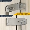 Alise 2pcs Door Locks Hasp Latch,5 Inch SUS 304 Stainless