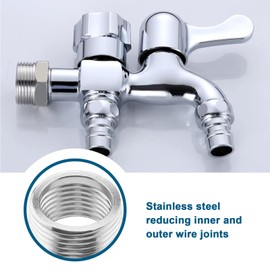 Micro Traders 4Pcs 3/4 Male to 1/2 Female BSP Connector Water Pipe Reducer Fittings Thread Reducer Accessories for Pipes Radiators Water Tanks Sanitary Facilities BSP Thread