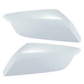 uxcell White 1 Pair Car Side Door Wing Mirror Cover Rear View Mirror Cap for Chevy Malibu 2016-2019 No.84026841/84026842