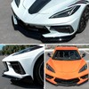 3Pcs Front Lip for 2020-2026 Corvette C8 Stingray Z51 Gloss