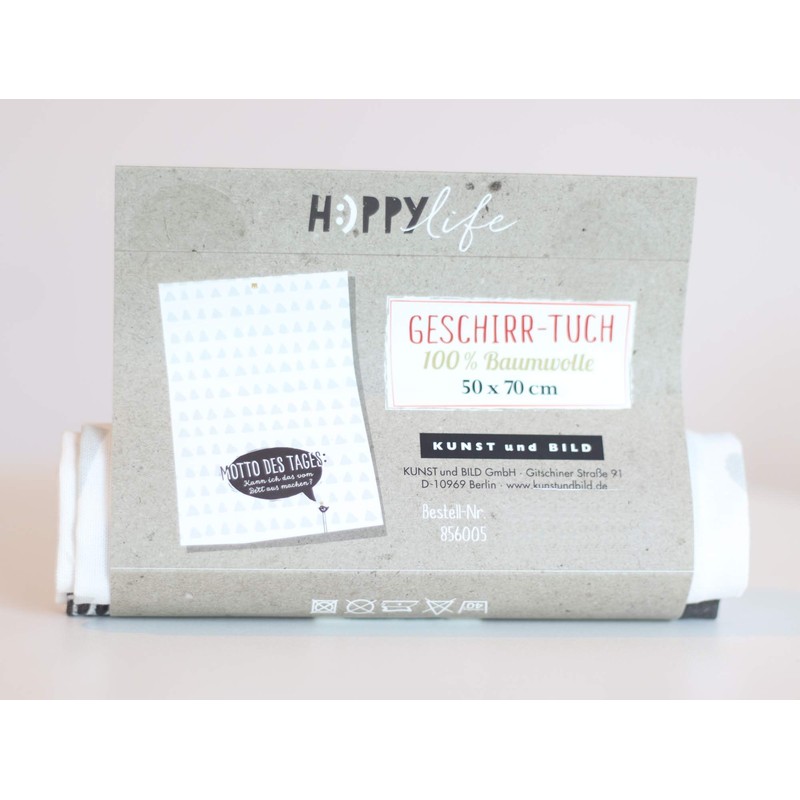 HappyLife Tea Towel, Various Sayings, 100% Cotton